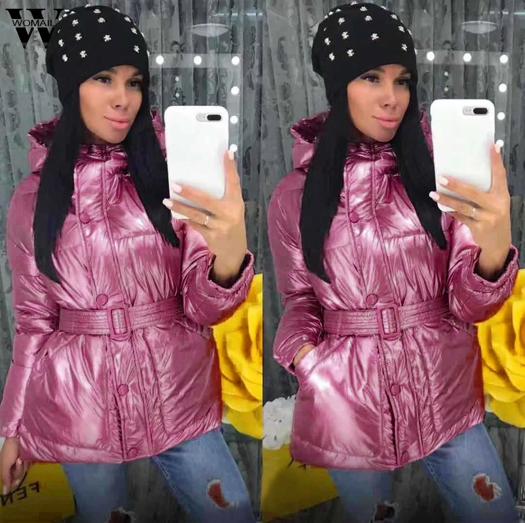 Womail плюс размерные куртки пальто для женщин зима теплая с капюшоном Толстая Верхняя одежда Пальто Тонкий ватник куртки весна осень