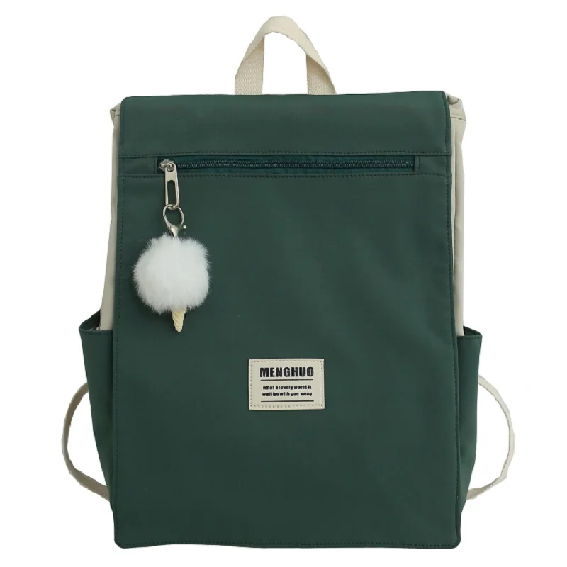 

Fashion Leisure Canvas Backpack Women School Bookbag Female Waterproof Casual Panelled Travel Bag Backpack Laptop Mochilas Purse
