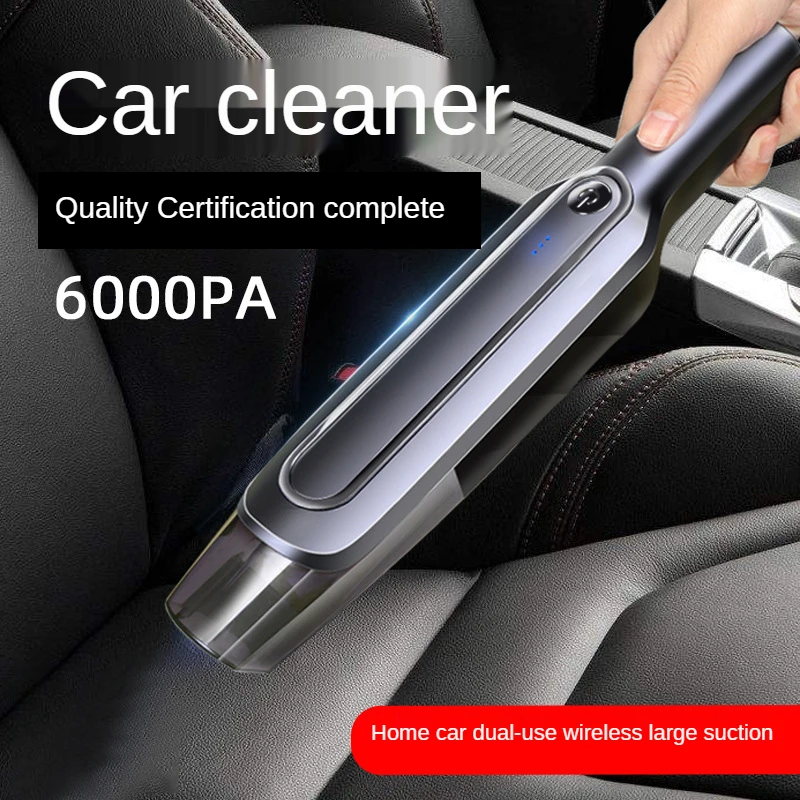 

Portable Car Vacuum Cleaner High Power 6Kpa Hand Vacuum Cordless Rechargeable Handheld Vacuum 2x2000mAh Li-ion Battery Quick