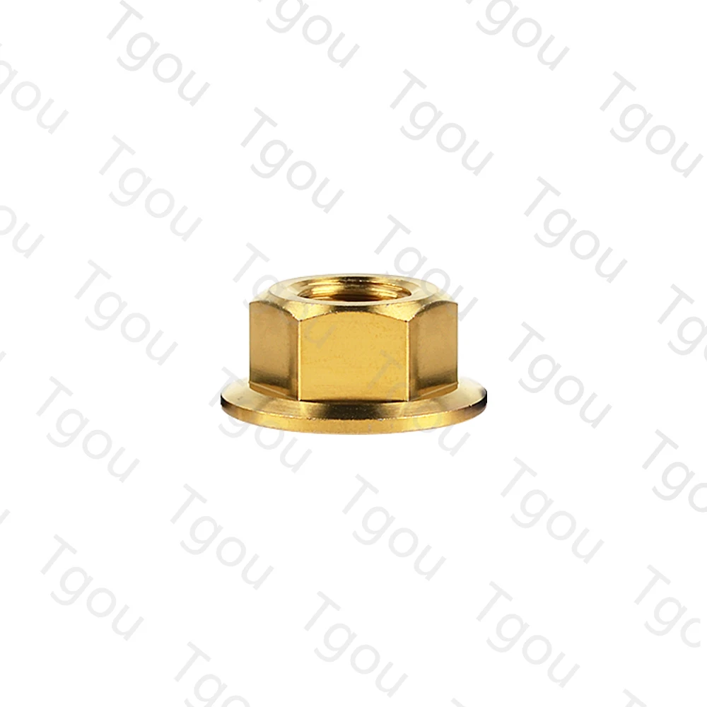 Титановые гайки Tgou DIN6921 M5/M6/M8/M10/M12/M14/M16 фланцевые для велосипеда мотоцикла