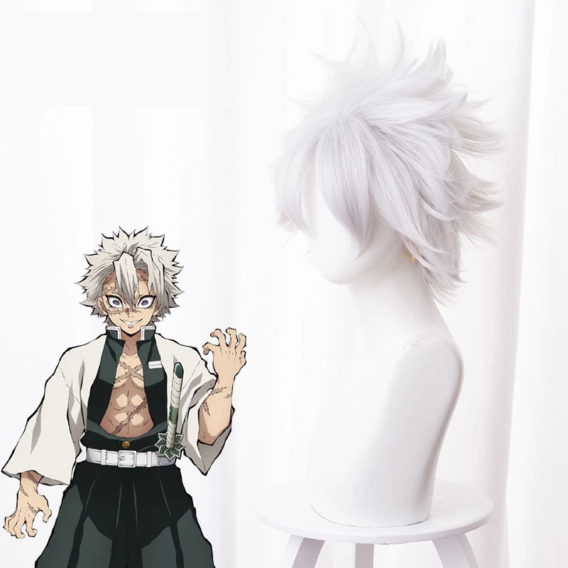 Demon Slayer: Kimetsu no Yaiba Kamado Tanjirou косплей парик Kamado Nezuko для женщин и мужчин пушистые завитые волосы парики вечерние реквизит для Хэллоуина