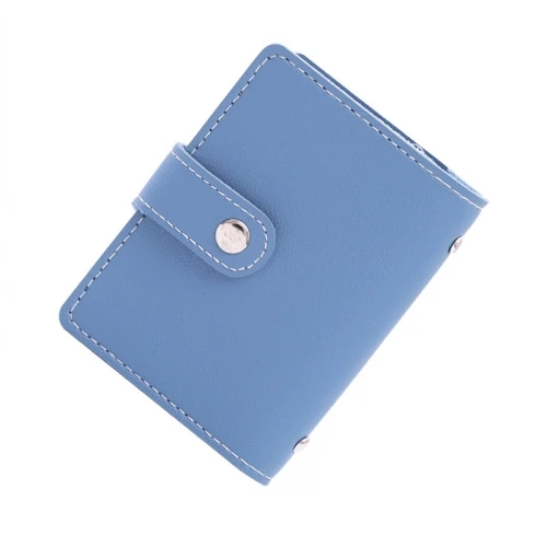 blue Противоугонная щетка щит NFC/rfid-карта Пакет 26 слотов для карт креативный визитница держатель для кредитных карт Обложка для паспорта - Цвет: blue