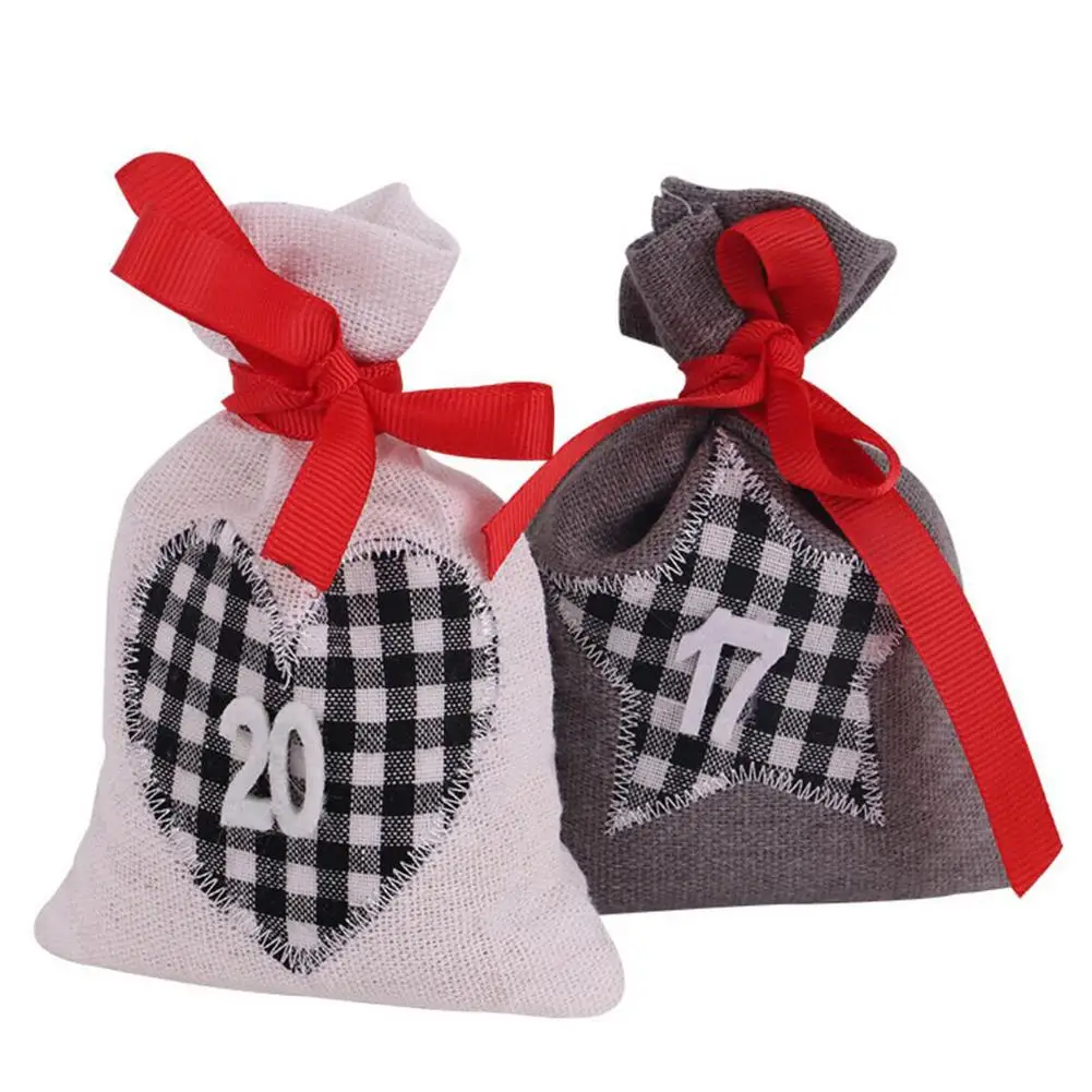 Рождественские Сумки с календарем календарь для самостоятельной сборки сумка