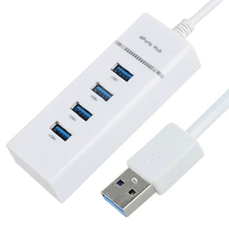 

1Pcs High Quality 4 Port USB 3.0 2.0 Hub Multi Usb Port Splitter 3 Hub For Laptop PC Computer