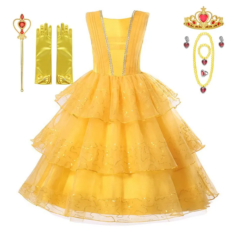 VOGUEON для девочек на выпускной свадьба платье летних многослойных платьев-пачек