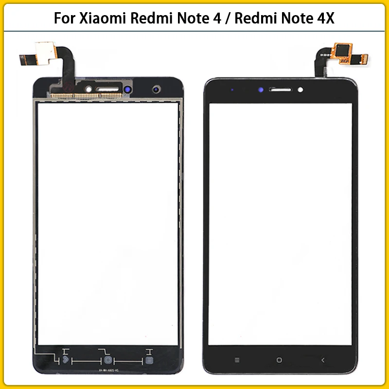 Сенсорный экран для Xiaomi Redmi Note 4 сенсорный 4X дигитайзер датчик ЖК дисплей переднее