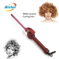 9mm ceramic wand roller lcd display teddy small curling iron professional hair curler iron for short hair salon styling tools