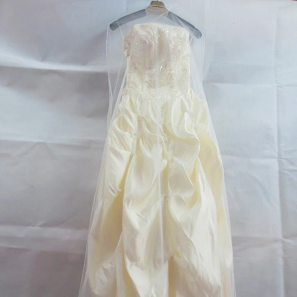 Прозрачная сетчатая накидка 1 8 м для свадебного платья одежды Пылезащитная сумка