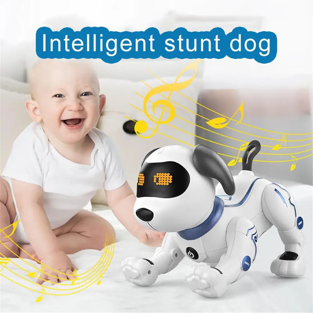 

Remote Control Doll MultiFunction Intelligent Robot Dog Stunt Programmable Function Singing Dance Christmas Gift For way