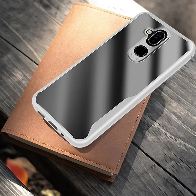 UPaitou Plain Case for Nokia 3.1 5.1 6.1 7.1 Plus 8.1 X3 X6 X7 8 7 Bumper Soft Transparent TPU Cover For |