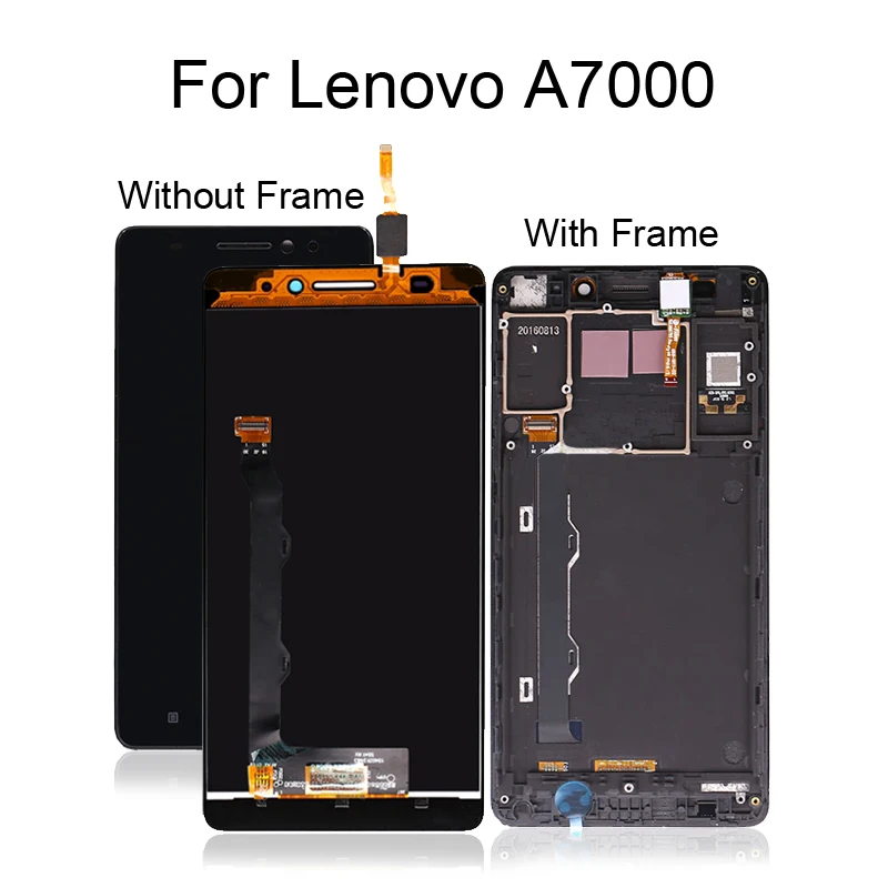 ЖК-дисплей и сенсорная панель для Lenovo A7000 дигитайзер аксессуары рамка запчасти