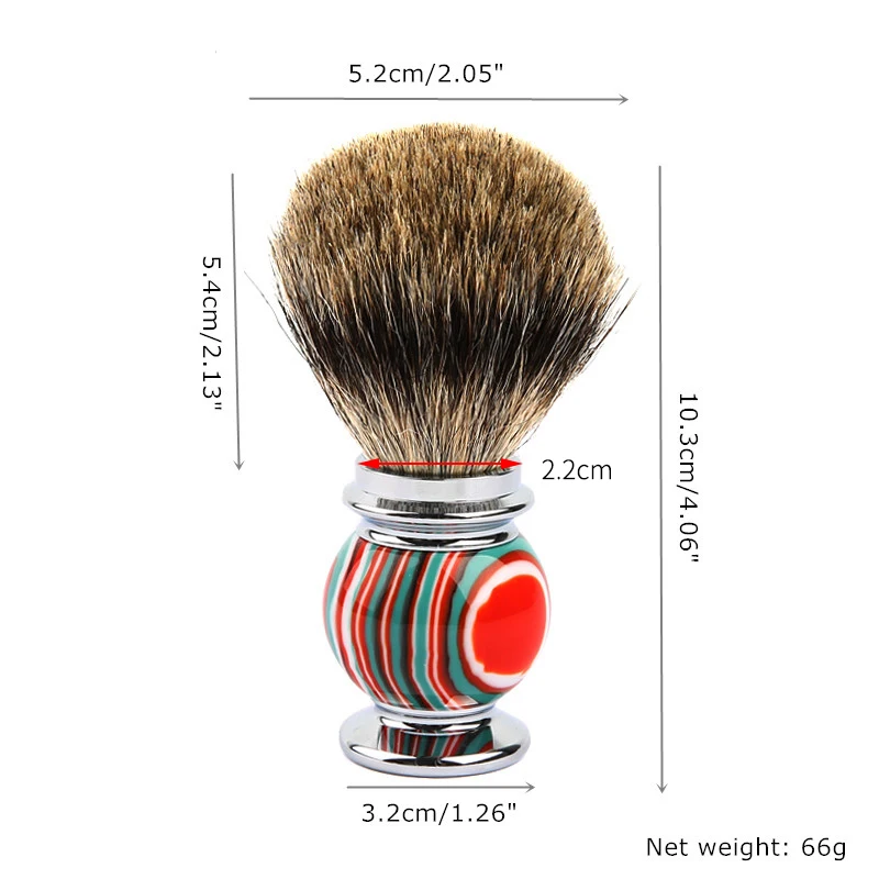 Щетка для бритья из цинкового сплава и искусственных цветов|Помазок| |