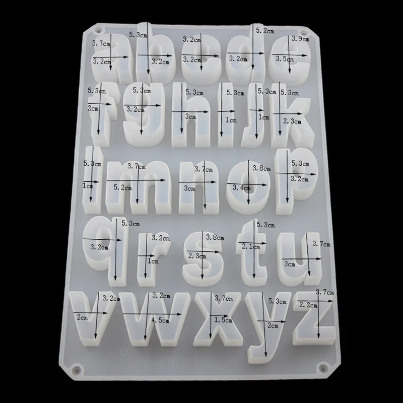 

English Letter Pendant Resin Mold Kit Large Letter Silicone Casting Mold Alphabet Resin Casting Mold Art Craft Tools Kit