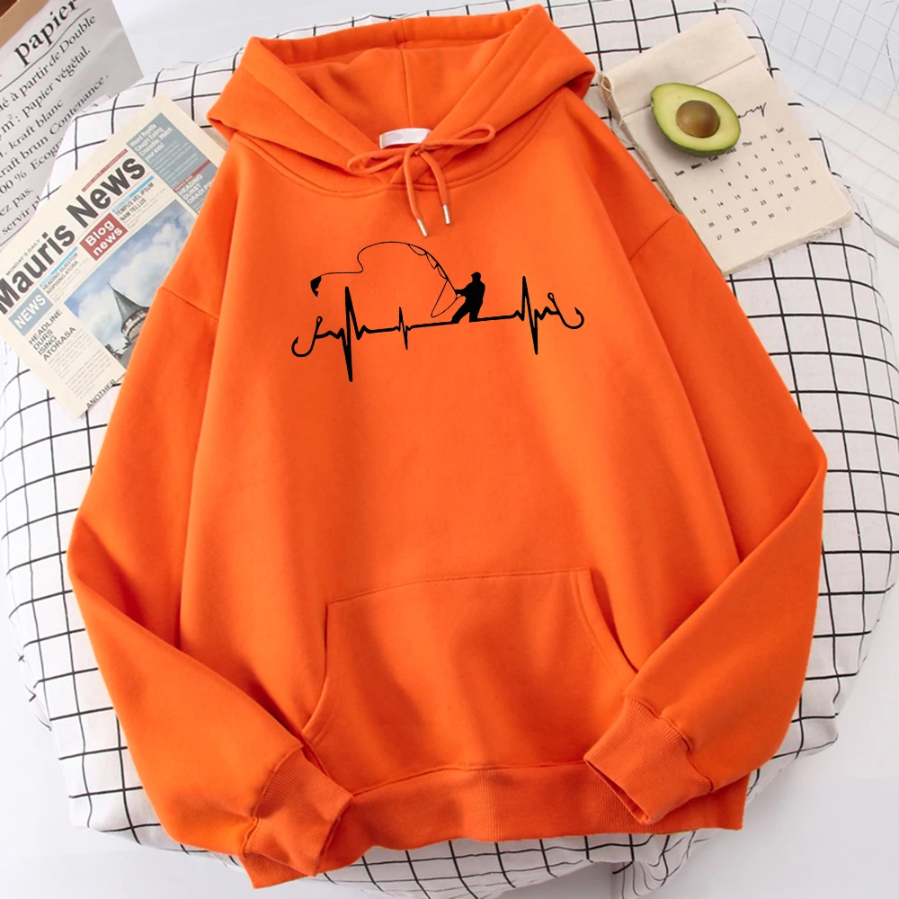 Sarcastic Graphic Fishing Novelty Funny Pullover Printed Hoodies Winter Top Men Street Hoodie Warm Fitted Outdoor Sweatshirt | Мужская