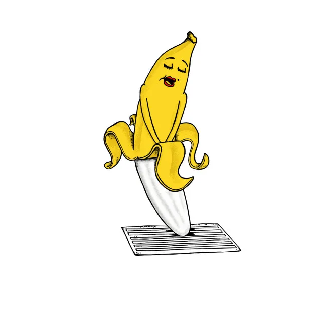 1 шт. милое выражение Банан Мужской стикер для тележки рюкзак стол ПВХ скейтборд