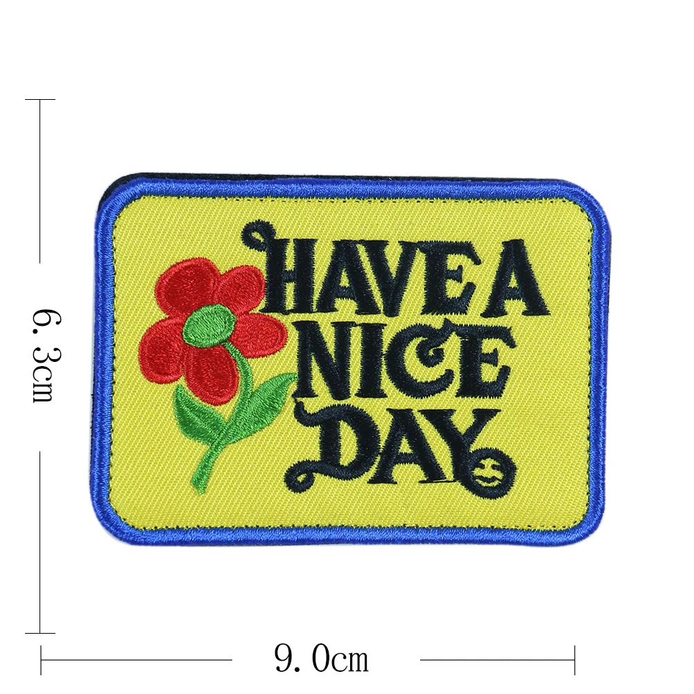 1 шт. цветок буквы патч Крюк & Петля шить на вышивка для одежды клейкая застежка