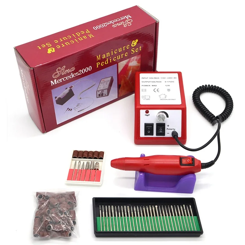 Электрическая машинка для маникюра дрель ногтей маникюрная машина набор пилок