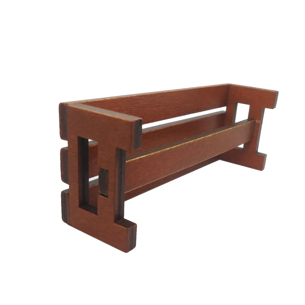 Домик игрушечный в масштабе 1:12/1:6 миниатюрная модель сцены кухонная скамейка