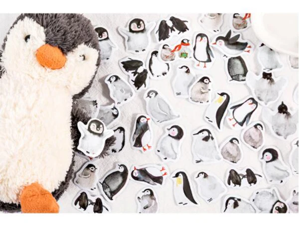 

46pcs/box Penguin Series Cartoon Cute Creative Hand Account DIY Basic Decoration Materials Gift For School Kids(ss-851)