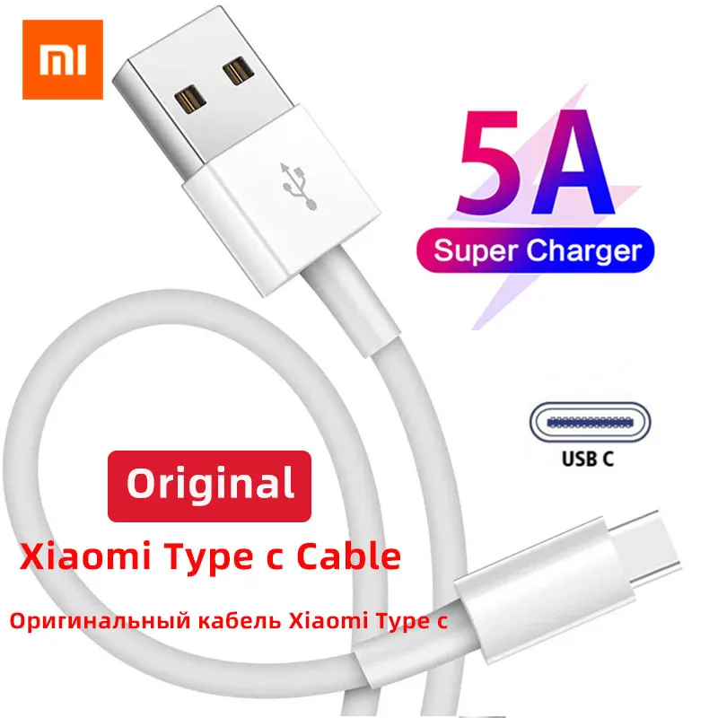 Оригинальный 5А USB Type C кабель для Xiaomi 10 Pro Redmi K30 Quick Charge устройств Синхронизация