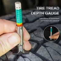 car truck tire tread depth gauge portable tyre depth tester color coded metric gauge measurement