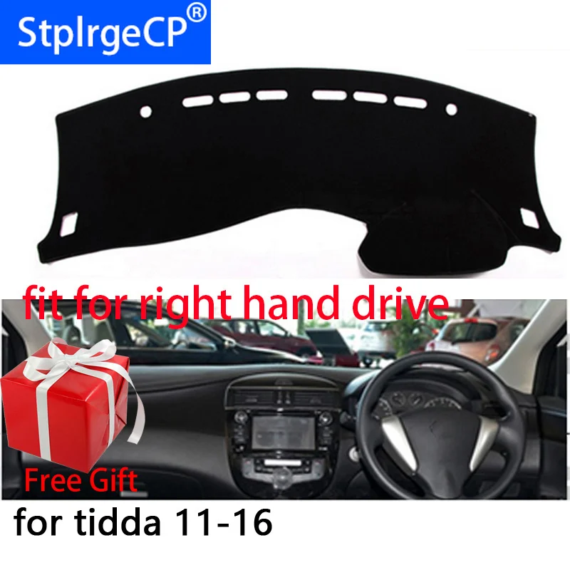 Приборной панели автомобиля крышка коврик для Nissan tiida c12 2011 2019 правым Dashmat Pad Даш