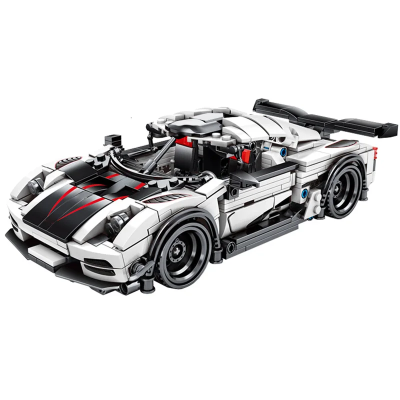 

728PCS City Diy Pull Back Mechanical F1 Racing Car Building Blocks For Technic Car Bricks Toys For Children Boy