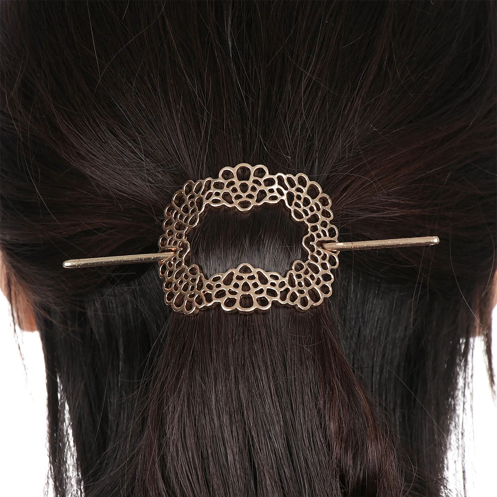 Vintage Celtics Knots Thistle and Thorns Hairpins Antique Silver Metal Stick Slide Hair Clips Women Accessories Jewelry | Красота и