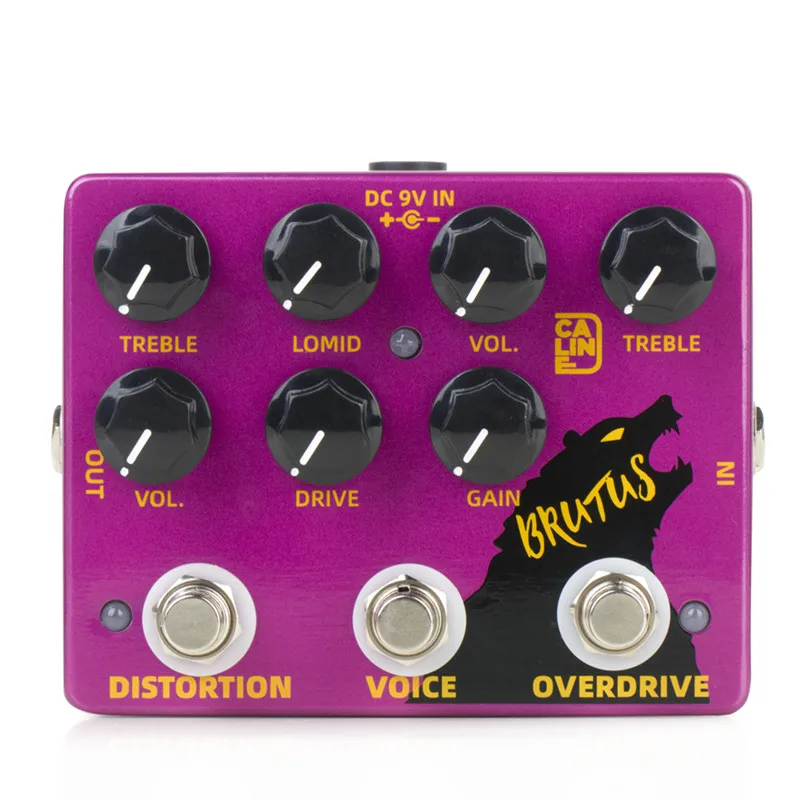 Caline DCP-02 BRUTUS Distortion Overdrive Effect Pedal Guitar Accessories Dual Guitar Pedal