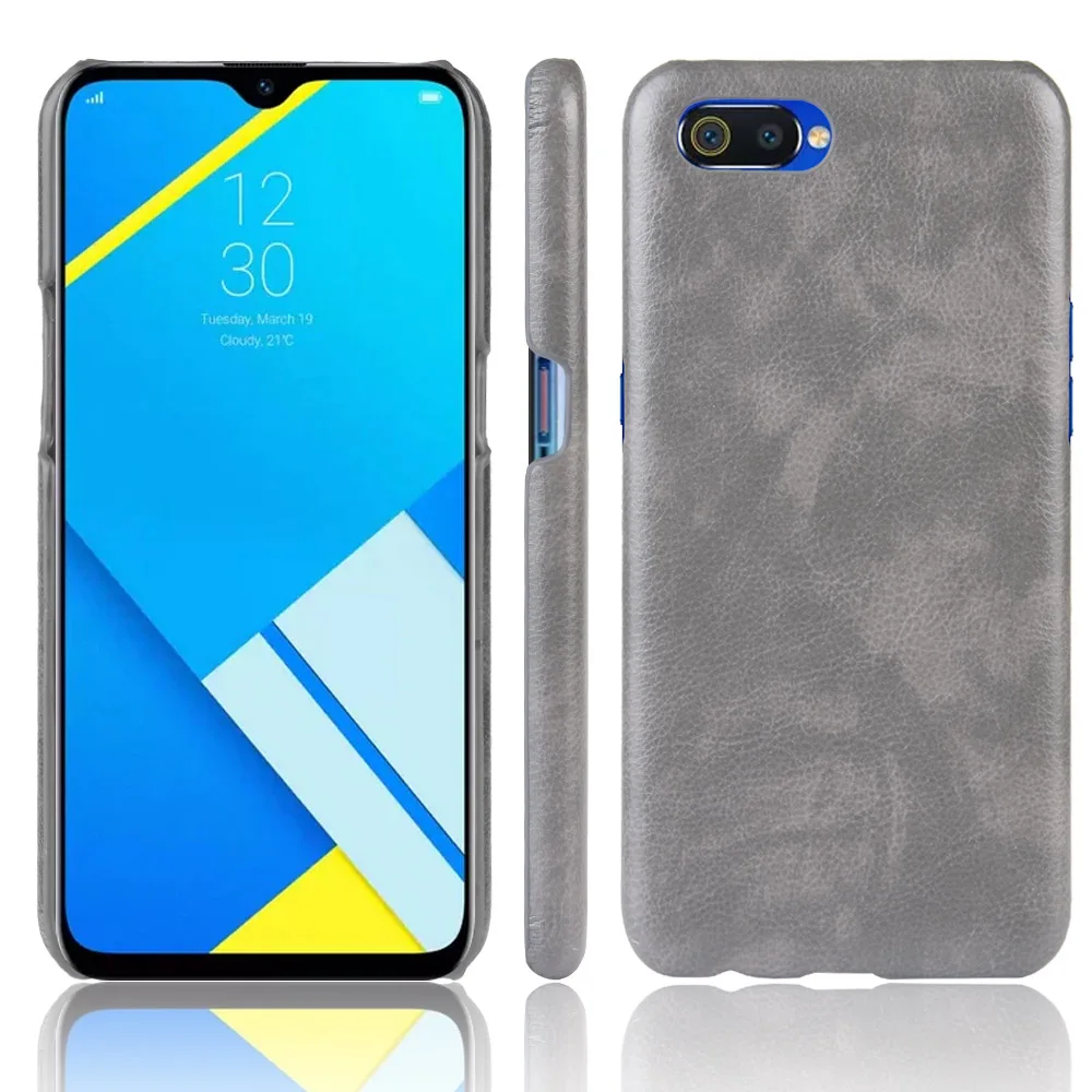 Чехол для Realme C2 с рисунком личи из искусственной кожи и ПК чехол-книжка для OPPO Realme C2 C 2 RealmeC2 RMX1941 чехол для телефона
