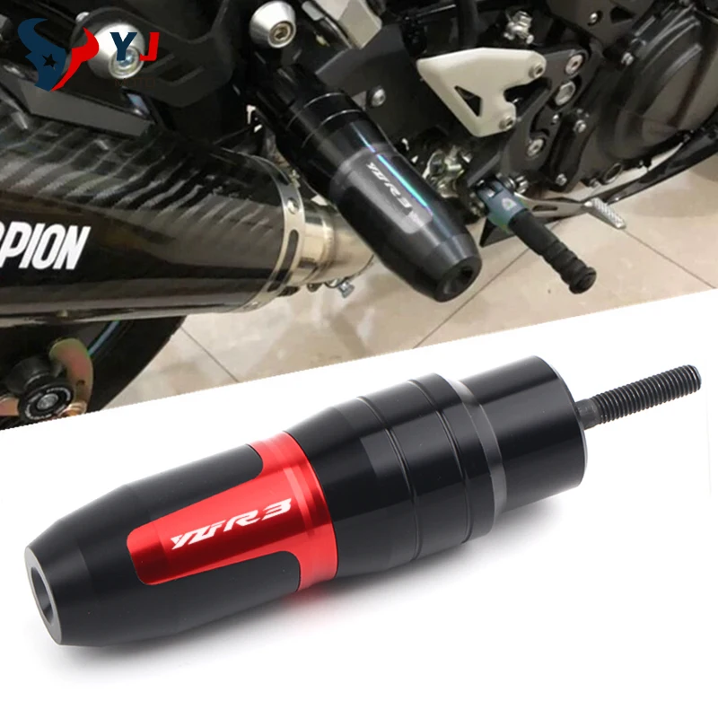 

Для YAMAHA YZF-R3 YZFR3 YZF R3 2012-2020 мотоцикла CNC рамка выхлопные слайдеры защита от падения Защитные колодки с логотипом