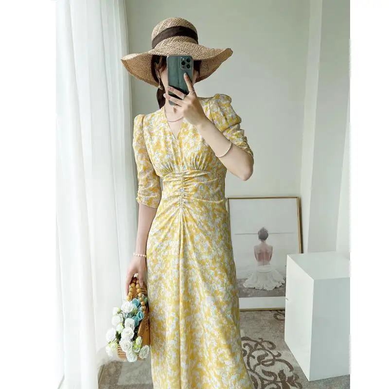 Модные женские длинные платья для женщин Новое поступление корейские