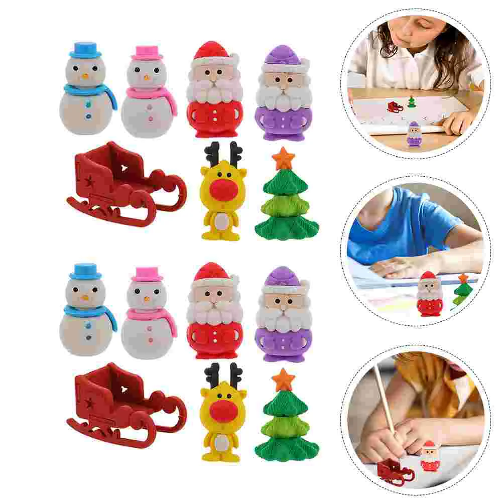 

2 коробки рождественских тематических офисных принадлежностей, школьные принадлежности для студентов