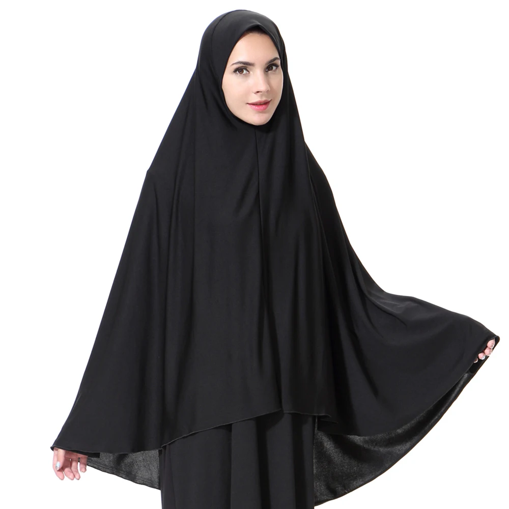 Мусульманское женское длинное платье макси с капюшоном и полным покрытием