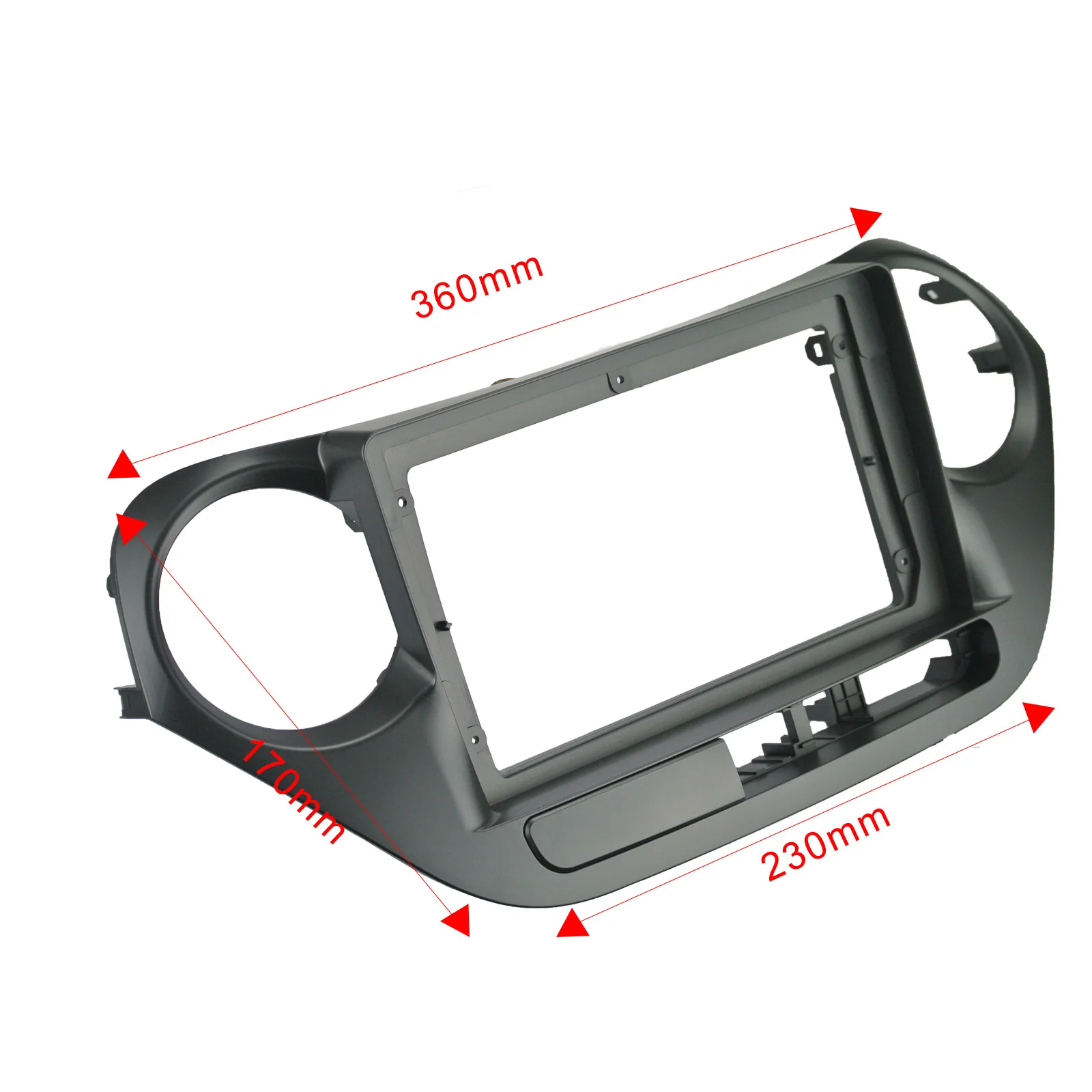 9-дюймовая двойная Din Автомобильная панель комплект для установки приборной