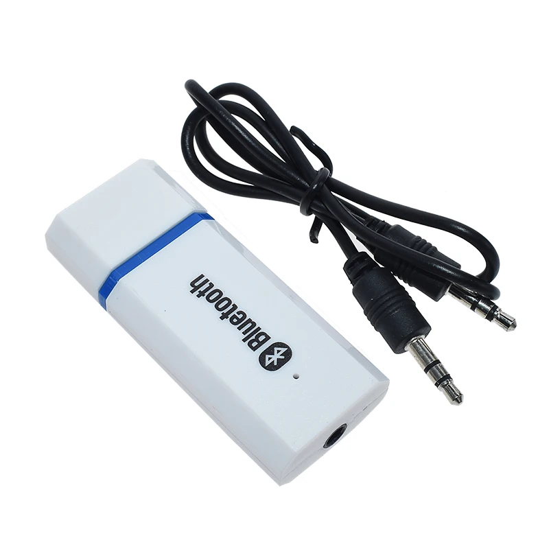 Белый AEAK Bluetooth 5,0 аудио приемник передатчик мини стерео Bluetooth AUX RCA USB 3,5 мм разъем для ТВ ПК автомобильный комплект беспроводной адаптер - Цвет: Белый