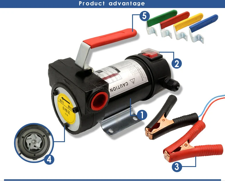 12V24V дизельный насос высокой мощности удобный положительный и отрицательный насос