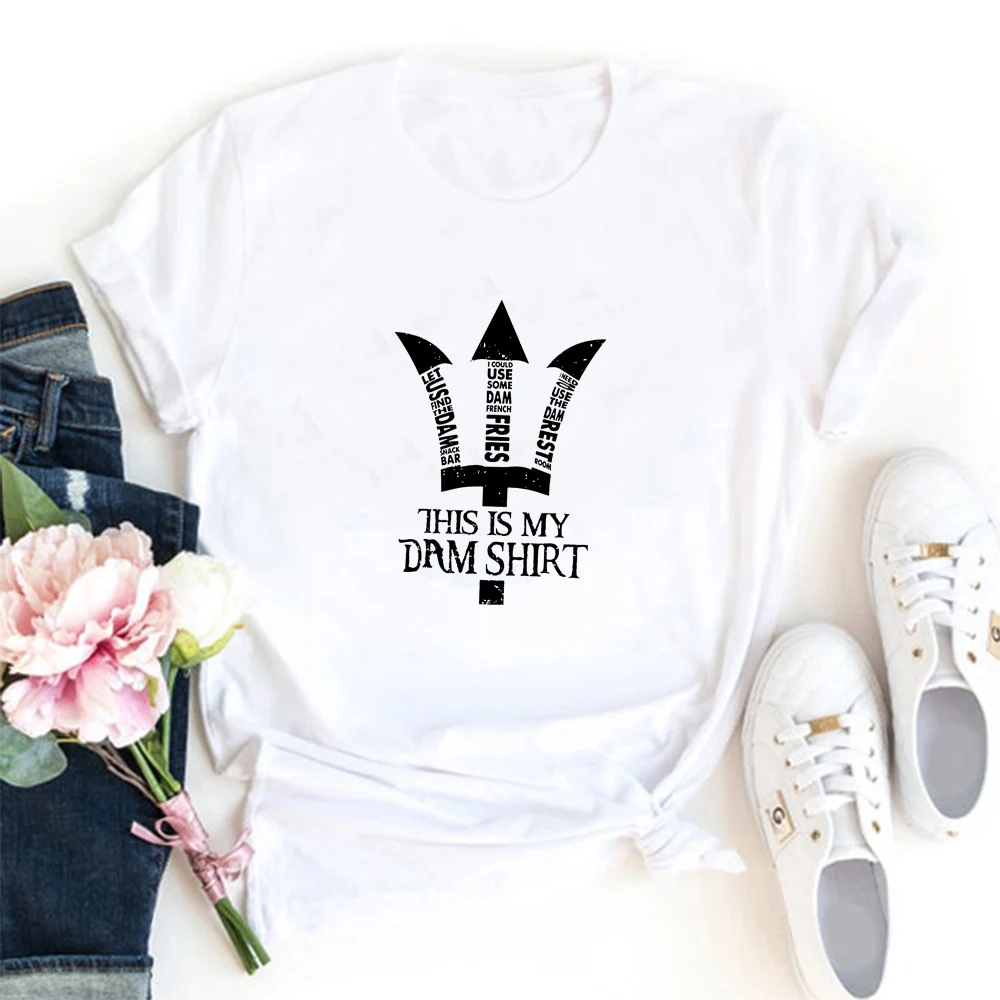 

This Is My Dam Femme Fashion Aesthetic Clothes O-neck Loose Casual T-Shirt Woman Top