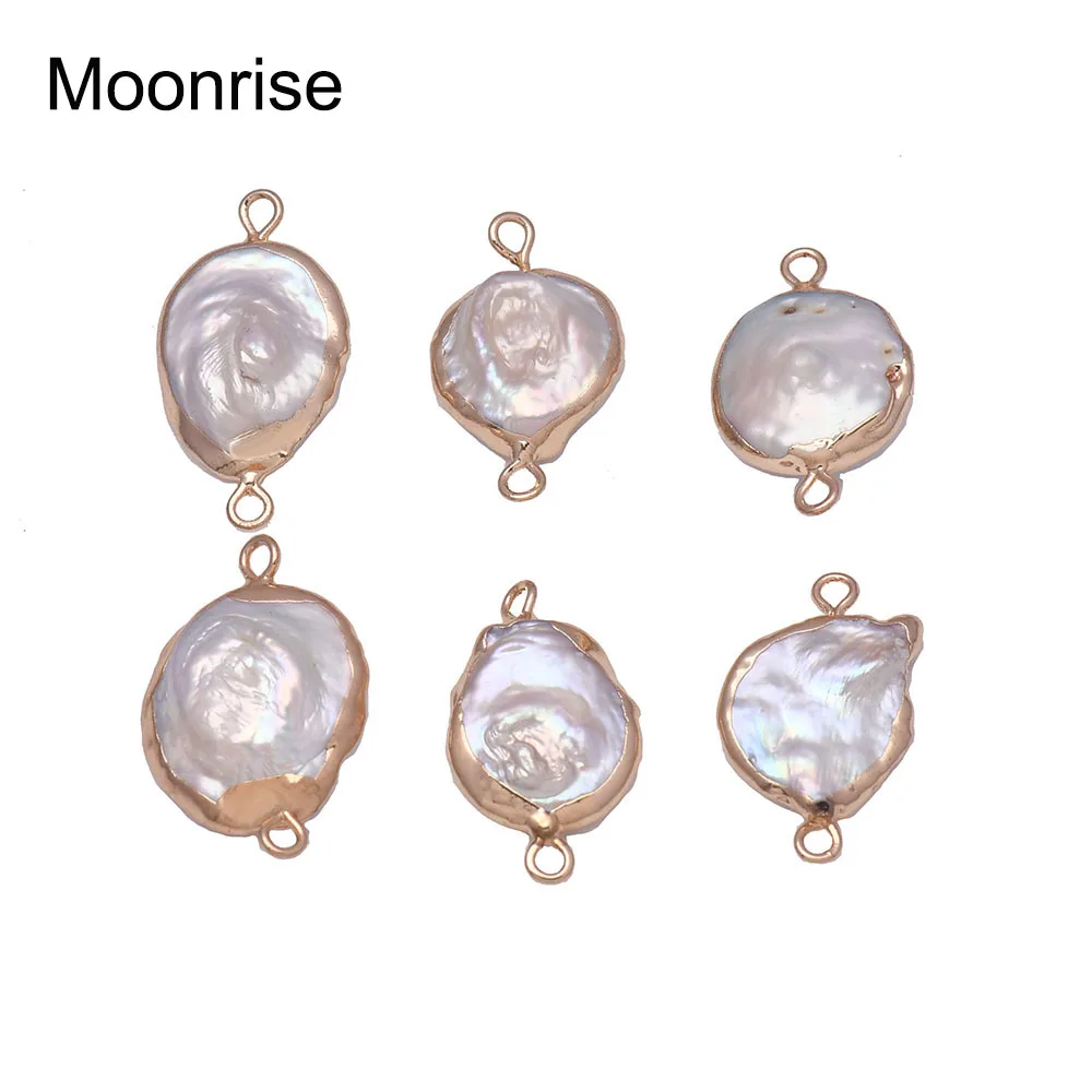 

Подвеска необычная из натурального пресноводного жемчуга, 2 шт.