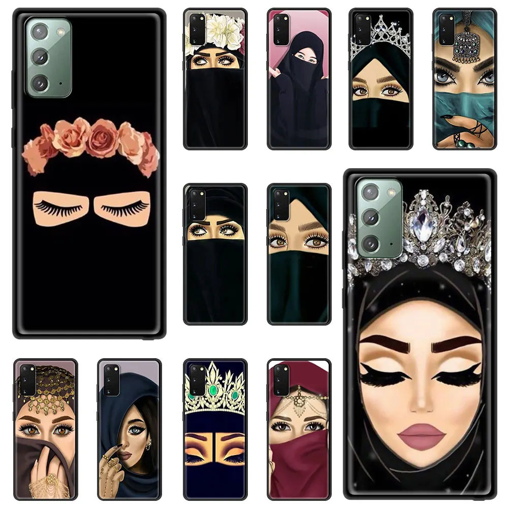 

Case for Samsung Galaxy S20 FE S21 S10 Plus S8 S9 S10e Note 10 Lite 20 Ultra 9 Soft Phone Funda Back Cover Woman Crown Muslim