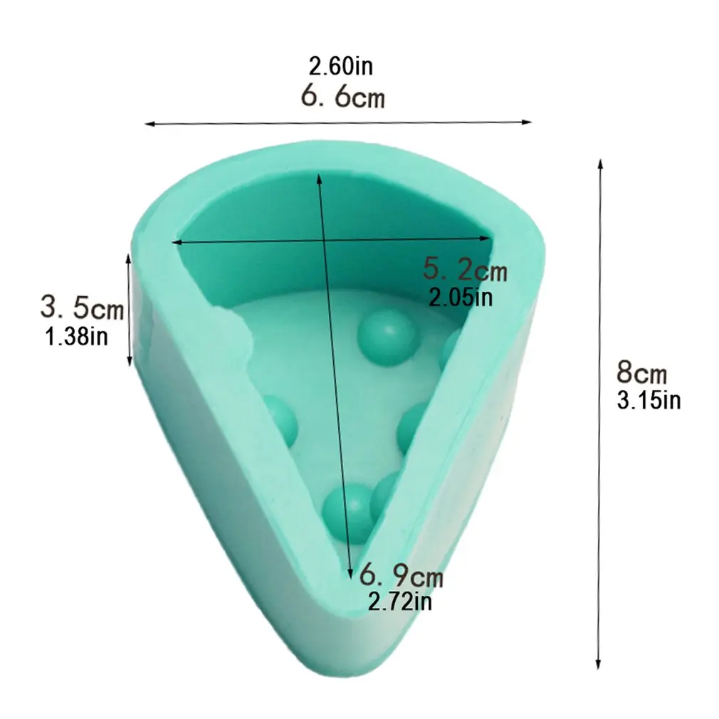 1 PC194578 triangle cheese block fondant cake silicone mold decoration tool chocolate kitchen utensils | Дом и сад