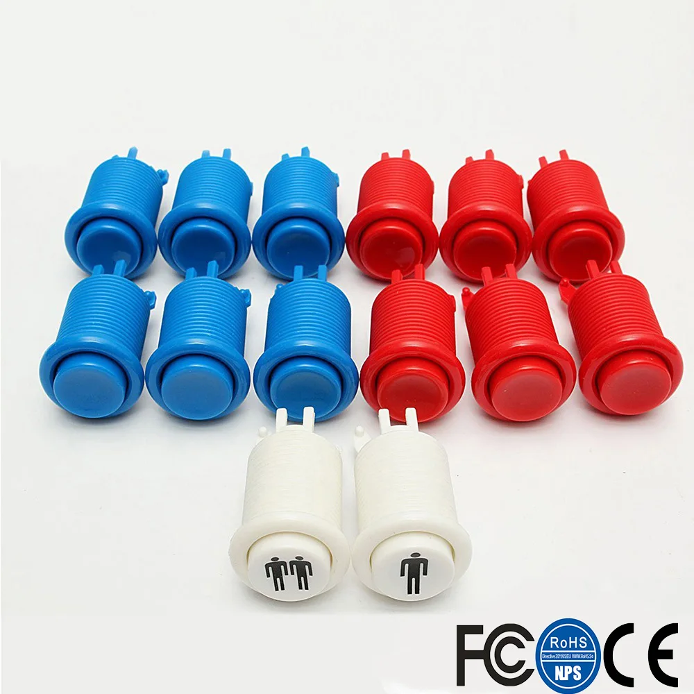 Аркадный набор сделай сам джойстик SANWA в американском стиле HAPP Type COIN 2 кнопка с