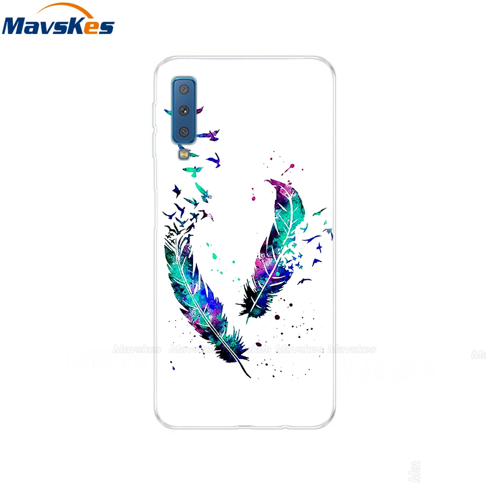 7 Силиконовый чехол для samsung Galaxy A7 чехол A750 A750F чехол 6,0 'TPU чехол для телефона samsung A 7 750 750F Fundas Coque - Цвет: 7