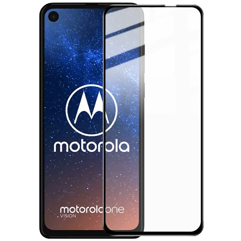 Закаленное стекло 9D для Motorola One Power Hyper Zoom Macro Action Vision Fusion Plus защитная пленка