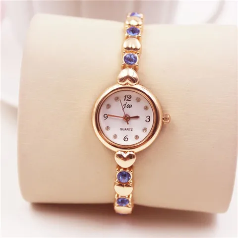 

JW Genuine Korean Style Women's Rhinestone Quartz Watch Female Student Small and Simple Bracelet Watch Female Fashion Women's