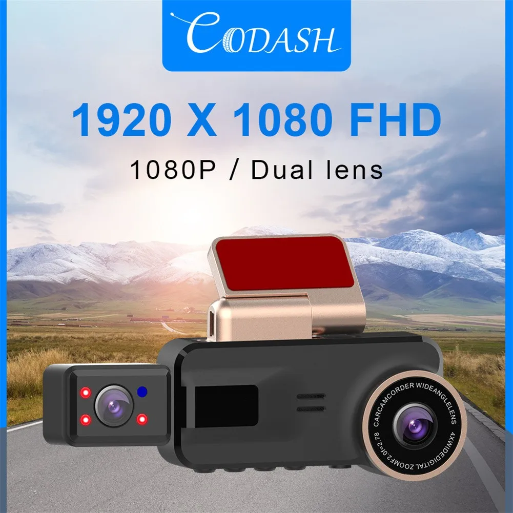 

3.16 Inches Car DVR Camera Recorder Parking Monitoring Dash Cam Dual Lens Car DVR 1080P Car Camera Video Recorder 9*3.85*1.8CM