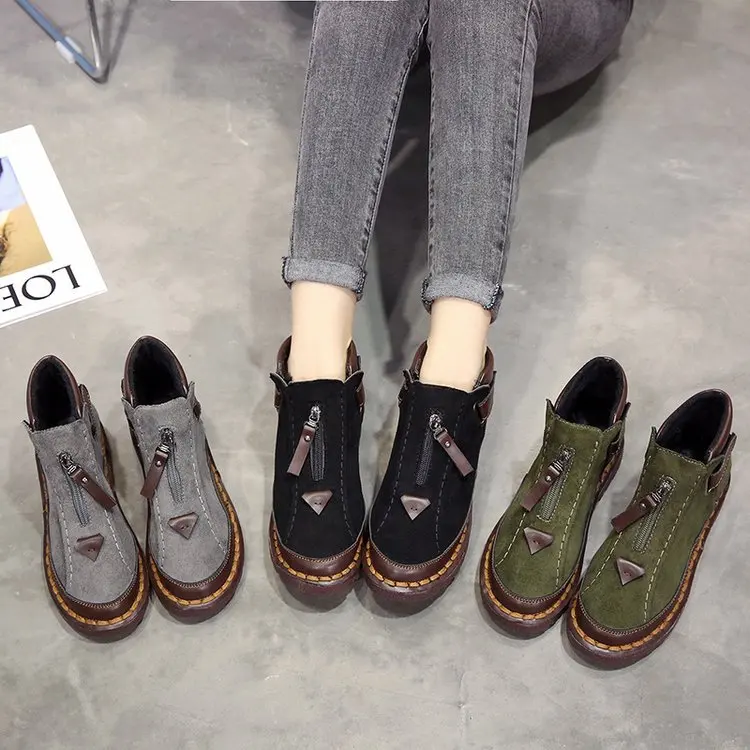 Женские ботинки Челси в английском стиле сезон осень зима большие размеры