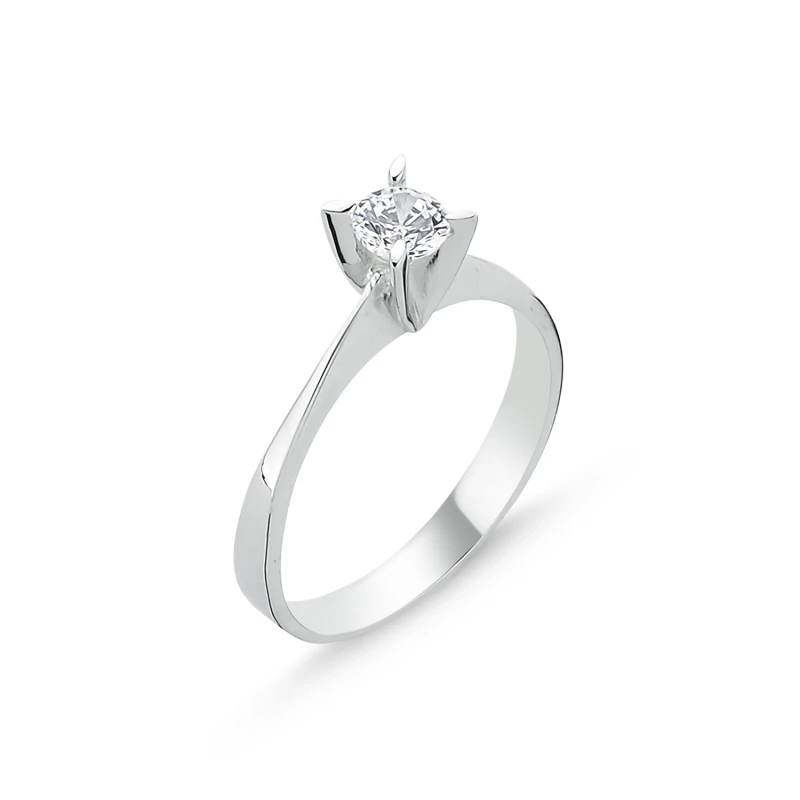 

Серебряное циркониевое обручальное кольцо Silverlina