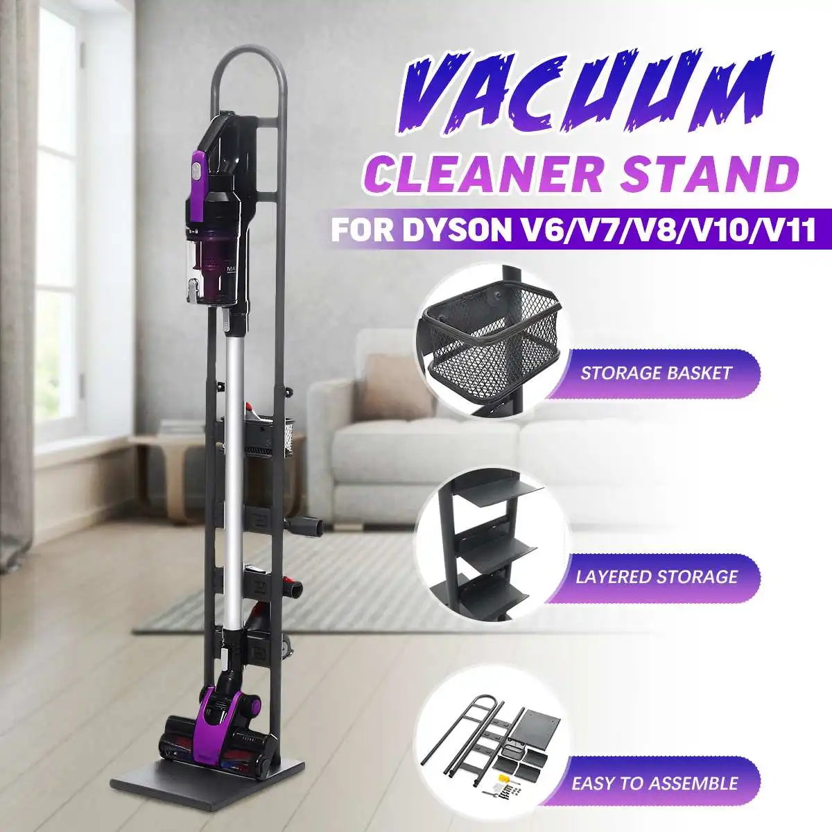 

Подставка для пылесоса Dyson V6, V7, V8, V10, V11
