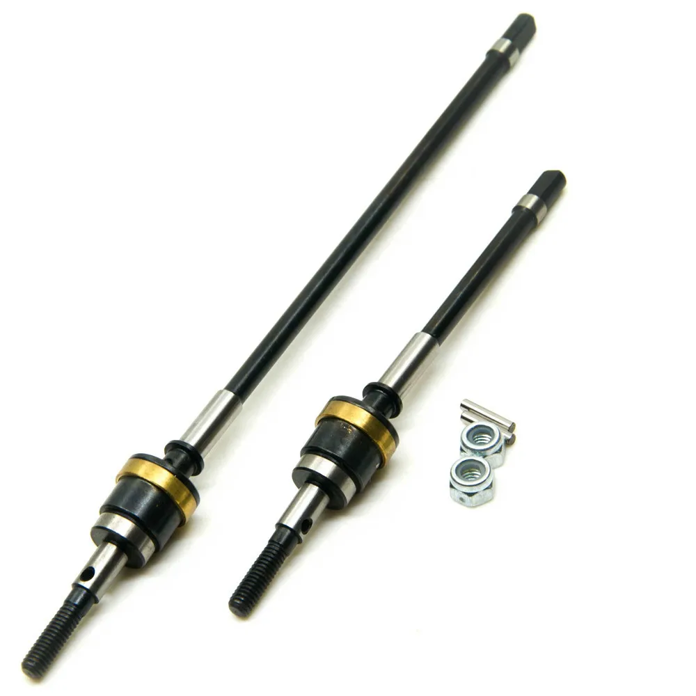 AXSPEED-eje delantero CVD, eje de transmisi&oacute;n HD, direcci&oacute;n delantera de acero para 1/10 Axial Wraith 90018 RC Crawler Car Off Road Truck, piezas-2